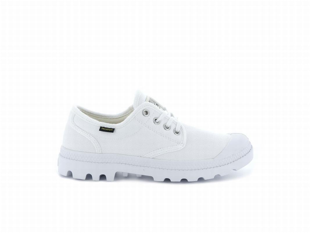 Palladium Pampa Oxford Originale Mens Shoes White Australia [WUAZJG-348]